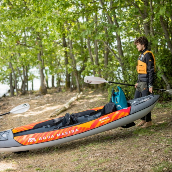 2026 Aqua Marina Memba-390 2 Person Touring Kayak With Paddle Set 46325